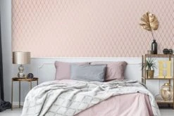 Superfresco Easy Papiers Peints Papier Peint Intissé Bercy Rose 1005x52cm -Pêle-mêle photos Soldes papier peint intisse bercy rose 1005x52cm 2