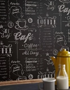 Superfresco Easy Papiers Peints Papier Peint Intissé Café En Terrasse Noir Blanc 1005x52cm -Pêle-mêle photos Soldes papier peint intisse cafe en terrasse noir blanc 1005x52cm 3