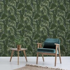 Superfresco Easy Papiers Peints Papier Peint Intissé élégance Feuillage Vert 1005x52cm -Pêle-mêle photos Soldes papier peint intisse elegance feuillage vert 1005x52cm 2