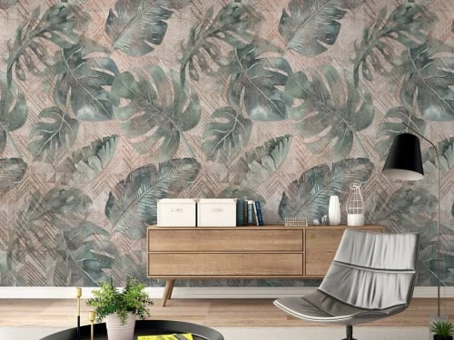 Hexoa Papiers Peints Papier Peint Intissé Feuillage Monstera Bleu 53x840cm 3 Hexoa Papiers Peints Papier Peint Intissé Feuillage Monstera Bleu 53x840cm