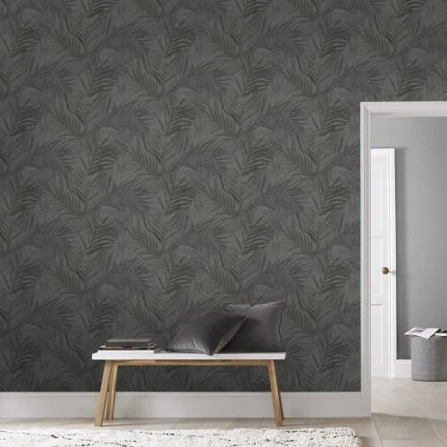 Superfresco Easy Papiers Peints Papier Peint Intissé Feuilles D'été Gris 1005x52cm 5 Superfresco Easy Papiers Peints Papier Peint Intissé Feuilles D'été Gris 1005x52cm – Image 3