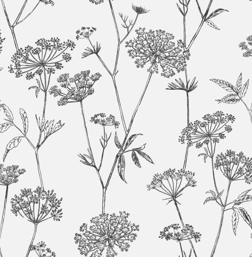 Superfresco Easy Papiers Peints Papier Peint Intissé Fleuri Gravure Noir écru 1000x53cm 4 Superfresco Easy Papiers Peints Papier Peint Intissé Fleuri Gravure Noir écru 1000x53cm – Image 2