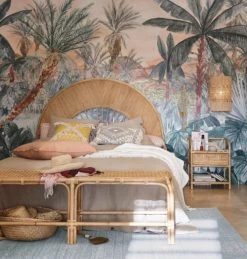 Maisons Du Monde Papiers Peints Papier Peint Intissé Imprimé Jungle Verte, Rose Et Marron 300x384 -Pêle-mêle photos Soldes papier peint intisse imprime jungle verte rose et marron 300x384 1000 0 23 224621 2