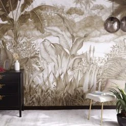 Maisons Du Monde Papiers Peints Papier Peint Intissé Imprimé Tropical Multicolore 350x300