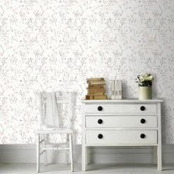 Superfresco Easy Papiers Peints Papier Peint Intissé Lenny Rose Blanc 1000x53cm