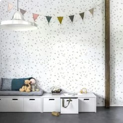 VtWonen Papiers Peints Papier Peint Intissé Moucheté Confetti Multicolore 1005x52cm -Pêle-mêle photos Soldes papier peint intisse mouchete confetti multicolore 1005x52cm 2