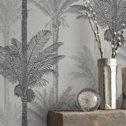 Boutique Papiers Peints Papier Peint Intissé Palmiers Exotiques Gris 1005x52cm 8 Boutique Papiers Peints Papier Peint Intissé Palmiers Exotiques Gris 1005x52cm -Pêle-mêle photos Soldes papier peint intisse palmiers exotiques gris 1005x52cm 2