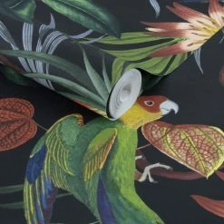 Superfresco Easy Papiers Peints Papier Peint Intissé Perroquet Noir 1005x52cm -Pêle-mêle photos Soldes papier peint intisse perroquet noir 1005x52cm 2