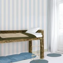 Superfresco Easy Papiers Peints Papier Peint Intissé Rayures Bleu, Blanc 1005 X 52cm -Pêle-mêle photos Soldes papier peint intisse rayures bleu blanc 1005 x 52cm 1