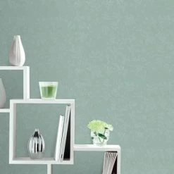 Superfresco Easy Papiers Peints Papier Peint Intissé Tourbillon De Feuilles Vert 1005x52cm