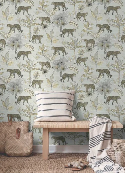 Hexoa Papiers Peints Papier Peint Jungle Et Léopards 53x1000cm 3 Hexoa Papiers Peints Papier Peint Jungle Et Léopards 53x1000cm