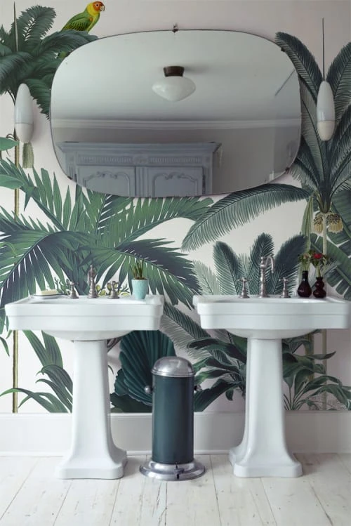 Yeda Design Papiers Peints Papier Peint Jungle Forêt Tropicale Luxuriante Fond Blanc 255x260cm 4 Yeda Design Papiers Peints Papier Peint Jungle Forêt Tropicale Luxuriante Fond Blanc 255x260cm – Image 2