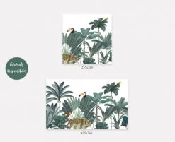 Yeda Design Papiers Peints Papier Peint Jungle Forêt Tropicale Luxuriante Fond Blanc 255x260cm 8 Yeda Design Papiers Peints Papier Peint Jungle Forêt Tropicale Luxuriante Fond Blanc 255x260cm -Pêle-mêle photos Soldes papier peint jungle foret tropicale luxuriante fond blanc 255x260cm 2