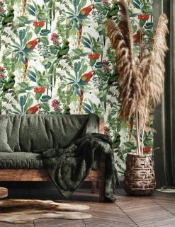 Hexoa Papiers Peints Papier Peint Jungle Sous Les Tropiques 53x1000cm