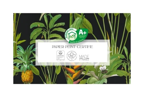 Yeda Design Papiers Peints Papier Peint Motifs Bananiers Fleurs Noir 255x260cm 6 Yeda Design Papiers Peints Papier Peint Motifs Bananiers Fleurs Noir 255x260cm – Image 4