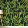 Yeda Design Papiers Peints Papier Peint Motifs Bananiers Fleurs Noir 425x260cm -Pêle-mêle photos Soldes papier peint motifs bananiers fleurs noir 425x260cm