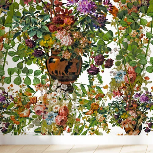 Yeda Design Papiers Peints Papier Peint Motifs Fleurs Feuillage Blanc 255x260cm 4 Yeda Design Papiers Peints Papier Peint Motifs Fleurs Feuillage Blanc 255x260cm – Image 2