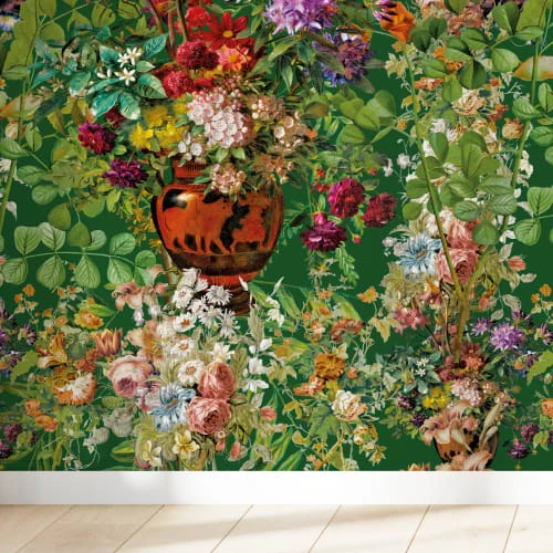 Yeda Design Papiers Peints Papier Peint Motifs Fleurs Feuillage Vert 255x260cm 4 Yeda Design Papiers Peints Papier Peint Motifs Fleurs Feuillage Vert 255x260cm – Image 2