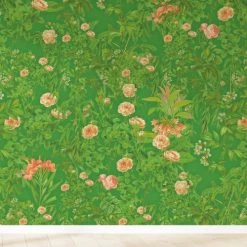 Yeda Design Papiers Peints Papier Peint Motifs Fleurs Rose Vert 425x260cm
