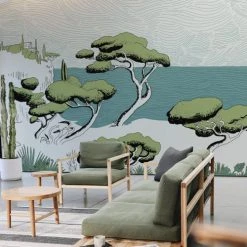 Acte Deco Papiers Peints Papier Peint Panoramique Calanques - 250x425