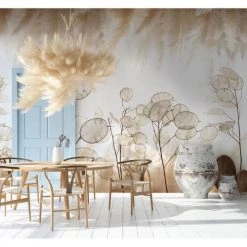 Lé Papiers De Ninon Papiers Peints Papier Peint Panoramique En Papier Beige Clair 432x270 -Pêle-mêle photos Soldes papier peint panoramique en papier beige clair 432x270 3