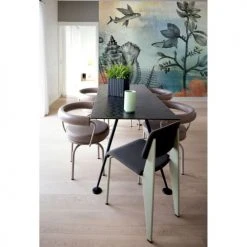 Lé Papiers De Ninon Papiers Peints Papier Peint Panoramique En Papier Bleu 240x270 -Pêle-mêle photos Soldes papier peint panoramique en papier bleu 240x270 4