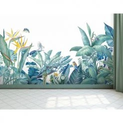 Lé Papiers De Ninon Papiers Peints Papier Peint Panoramique En Papier Bleu Lagon 384x270 -Pêle-mêle photos Soldes papier peint panoramique en papier bleu lagon 384x270 4