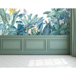 Lé Papiers De Ninon Papiers Peints Papier Peint Panoramique En Papier Bleu Lagon 384x270 -Pêle-mêle photos Soldes papier peint panoramique en papier bleu lagon 384x270 5