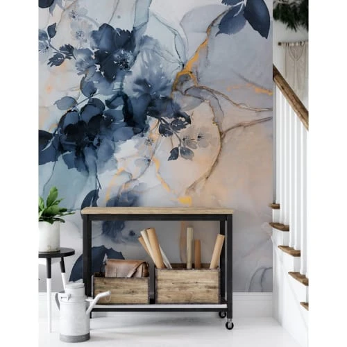 Lé Papiers De Ninon Papiers Peints Papier Peint Panoramique En Papier Bleu Marine 192x270 4 Lé Papiers De Ninon Papiers Peints Papier Peint Panoramique En Papier Bleu Marine 192x270 – Image 2