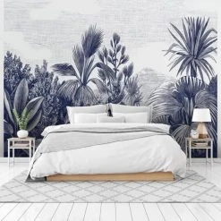 Lé Papiers De Ninon Papiers Peints Papier Peint Panoramique En Papier Bleu Marine 336x290