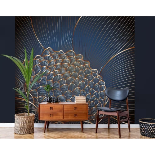 Lé Papiers De Ninon Papiers Peints Papier Peint Panoramique En Papier Bleu Nuit 288x270 5 Lé Papiers De Ninon Papiers Peints Papier Peint Panoramique En Papier Bleu Nuit 288x270 – Image 3