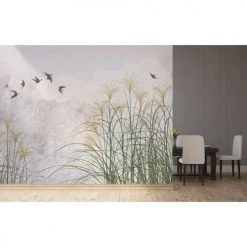 Lé Papiers De Ninon Papiers Peints Papier Peint Panoramique En Papier Gris 384x280