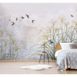 Lé Papiers De Ninon Papiers Peints Papier Peint Panoramique En Papier Gris 384x280 -Pêle-mêle photos Soldes papier peint panoramique en papier gris 384x280 4