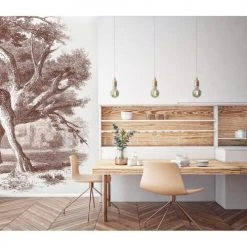 Lé Papiers De Ninon Papiers Peints Papier Peint Panoramique En Papier Marron GlacÃ© 288x270 -Pêle-mêle photos Soldes papier peint panoramique en papier marron glacac 288x270 3