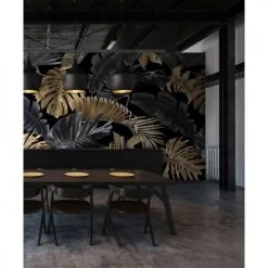 Lé Papiers De Ninon Papiers Peints Papier Peint Panoramique En Papier Noir 384x300 -Pêle-mêle photos Soldes papier peint panoramique en papier noir 384x300 4