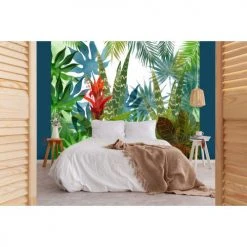 Lé Papiers De Ninon Papiers Peints Papier Peint Panoramique En Papier Vert 240x270 -Pêle-mêle photos Soldes papier peint panoramique en papier vert 240x270 3