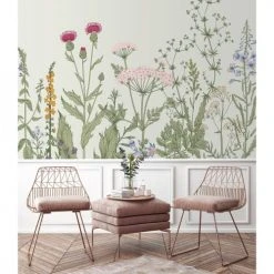 Lé Papiers De Ninon Papiers Peints Papier Peint Panoramique En Papier Vert Chèvrefeuille 192x270 -Pêle-mêle photos Soldes papier peint panoramique en papier vert chevrefeuille 192x270 4