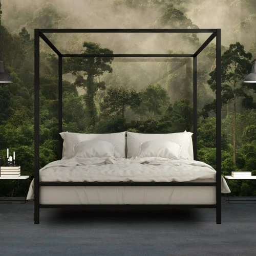 Lé Papiers De Ninon Papiers Peints Papier Peint Panoramique En Papier Vert Foncé 384x270 3 Lé Papiers De Ninon Papiers Peints Papier Peint Panoramique En Papier Vert Foncé 384x270