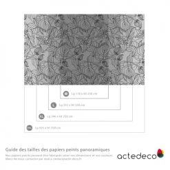 Acte Deco Papiers Peints Papier Peint Panoramique Feuillages - 250x425 -Pêle-mêle photos Soldes papier peint panoramique feuillages 250x425 4