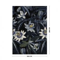 Art For The Home Papiers Peints Papier Peint Panoramique Fleurs De La Passion Bleu 280x200cm -Pêle-mêle photos Soldes papier peint panoramique fleurs de la passion bleu 280x200cm 3