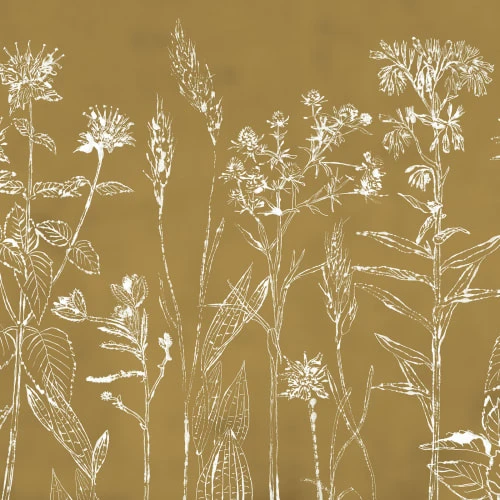 Art For The Home Papiers Peints Papier Peint Panoramique Fleurs Des Champs Kaki 280x300cm 4 Art For The Home Papiers Peints Papier Peint Panoramique Fleurs Des Champs Kaki 280x300cm – Image 2