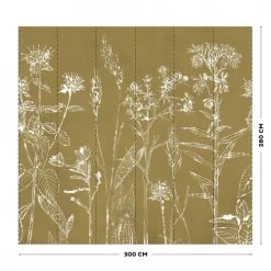 Art For The Home Papiers Peints Papier Peint Panoramique Fleurs Des Champs Kaki 280x300cm 10 Art For The Home Papiers Peints Papier Peint Panoramique Fleurs Des Champs Kaki 280x300cm -Pêle-mêle photos Soldes papier peint panoramique fleurs des champs kaki 280x300cm 3