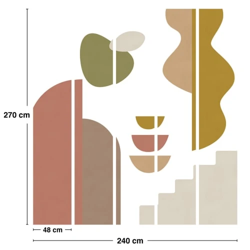 99Déco Papiers Peints Papier Peint Panoramique Graphique Abstrait 240x270cm 5 99Déco Papiers Peints Papier Peint Panoramique Graphique Abstrait 240x270cm – Image 3