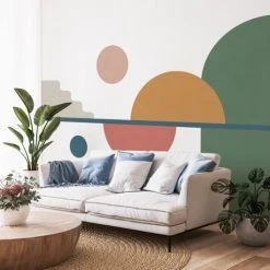 Pêle-mêle photos Soldes 32 99Déco Papiers Peints Papier Peint Panoramique Graphique Arches 336x270cm