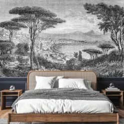 Ciment Factory Papiers Peints Papier Peint Panoramique Gravure Naples 390x270cm -Pêle-mêle photos Soldes papier peint panoramique gravure naples 390x270cm 2