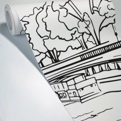 99Déco Papiers Peints Papier Peint Panoramique Illustration Paris 336x270cm -Pêle-mêle photos Soldes papier peint panoramique illustration paris 336x270cm 4