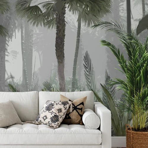 Yeda Design Papiers Peints Papier Peint Panoramique Jungle Noyée Dans La Brume 255x260cm 3 Yeda Design Papiers Peints Papier Peint Panoramique Jungle Noyée Dans La Brume 255x260cm
