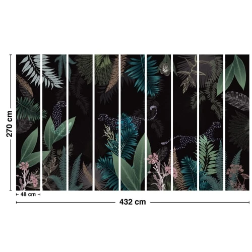 99Déco Papiers Peints Papier Peint Panoramique Jungle Panthère 432x270cm 5 99Déco Papiers Peints Papier Peint Panoramique Jungle Panthère 432x270cm – Image 3