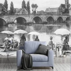 Ciment Factory Papiers Peints Papier Peint Panoramique Les Lavandières 390x270cm 9 Ciment Factory Papiers Peints Papier Peint Panoramique Les Lavandières 390x270cm -Pêle-mêle photos Soldes papier peint panoramique les lavandieres 390x270cm 7