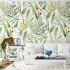 Yeda Design Papiers Peints Papier Peint Panoramique Motifs Fleurs Jardin Tropical Blanc 255x260cm -Pêle-mêle photos Soldes papier peint panoramique motifs fleurs jardin tropical blanc 255x260cm